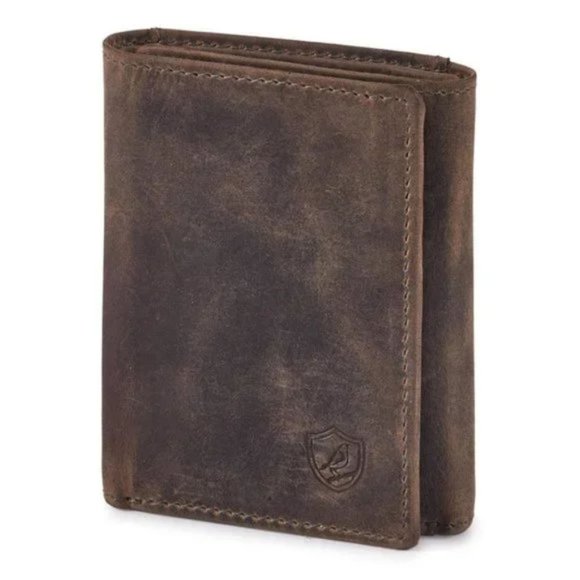 New Real Leather Wallet for Men Moss Green